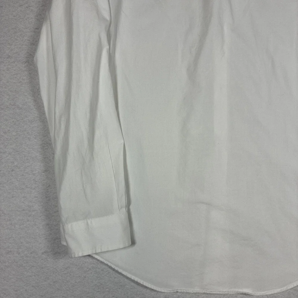 Polo Ralph Lauren Mens Slim Fit Poplin Shirt Long Sleeve White Classic Preppy